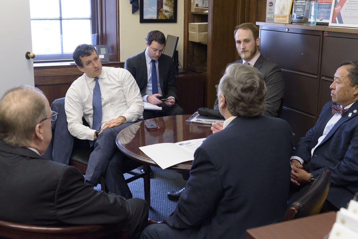 Indiana doctors in Washington for the 2020 AMA National Advocacy Conference, meet with Rep. Trey Hollingsworth, R, Ind.