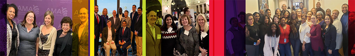Collage of images from the AMA Health Equity Work Group: 2019 year-end update report