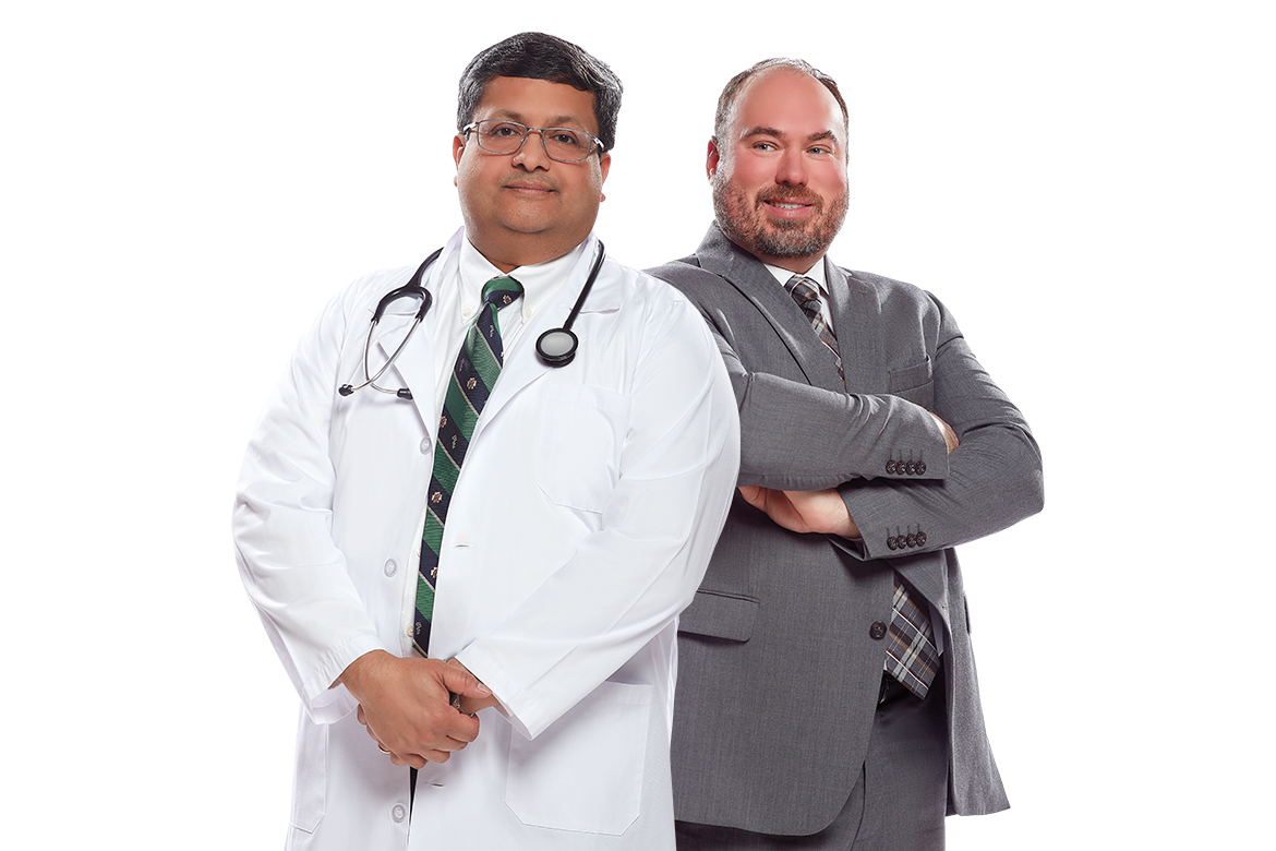 Photo of Nurayana Murali, MD, and Kori Krueger, MD