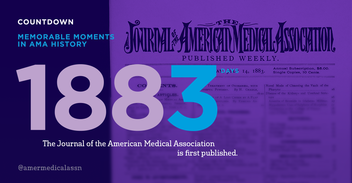 AMA 175th Anniversary: Countdown social media graphic—1883