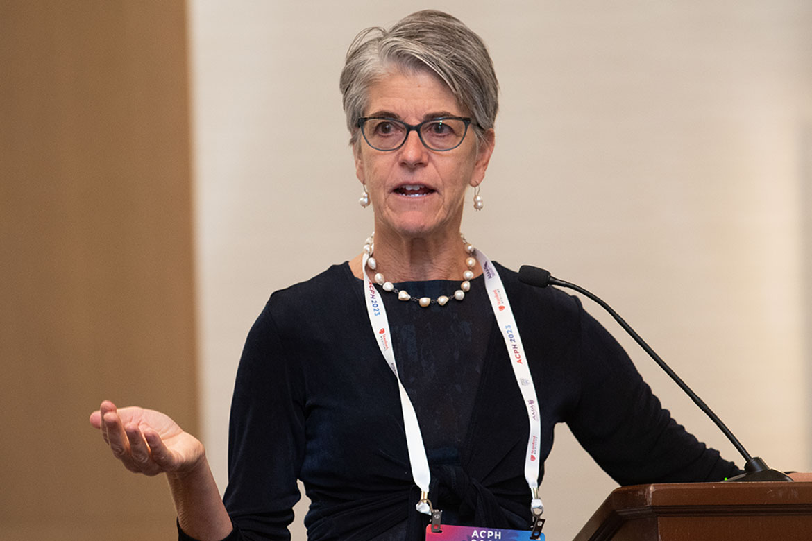 Christine Sinsky, MD at the lecturn