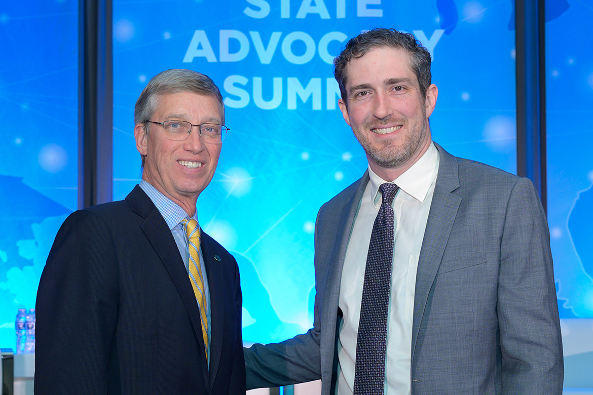 Bruce Scott, MD, and Will E. Flanary, MD, at State Advocacy Summit