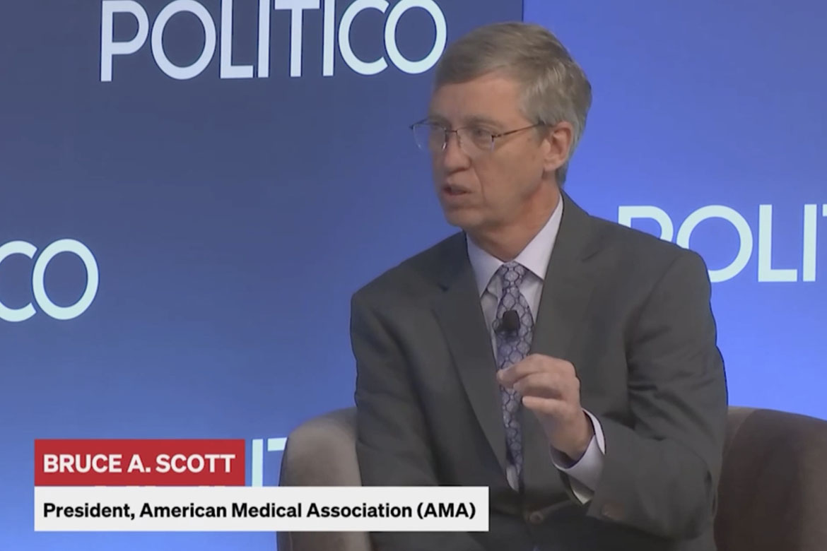 Bruce A. Scott, MD, at the Politico Health Care Summit 2025