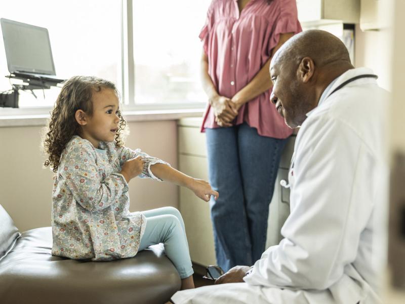 Child in doctor's appointment