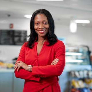 Photo of Fatima Cody Stanford, MD, MPH, with her arms crossed.