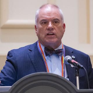 Donaldo Hernandez, MD, at the 2023 AMA Interim Meeting