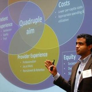 Rishi Manchanda, MD at AMA Accelerating Change in Medical Education Consortium meeting