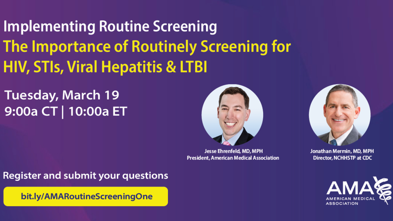 Routine screening webinar