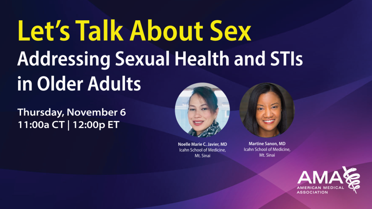 Addressing Sexual Health and STIs in Older Adults webinar