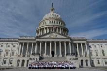 2025 MAC medical students on steps of U.S. Capitol