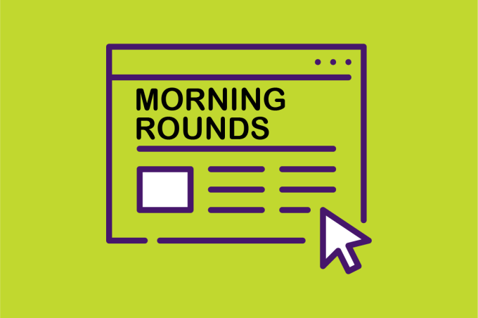 Newsletter icons: Morning Rounds