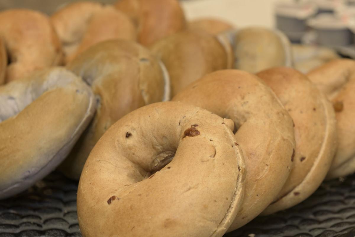 Rows of bagels