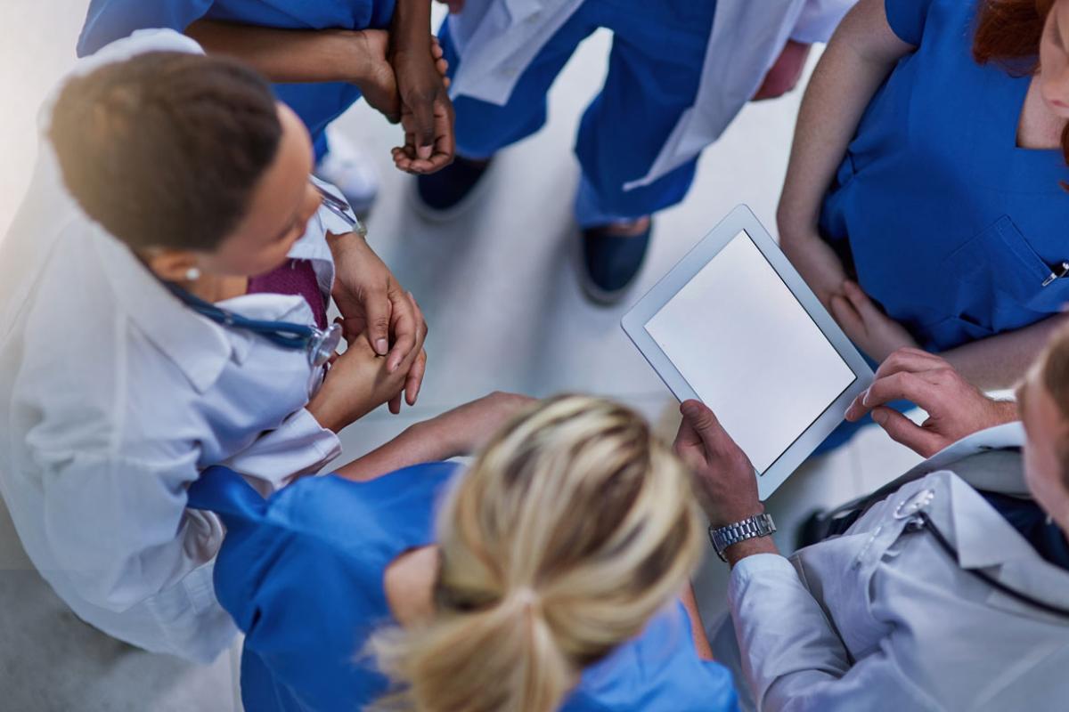Group of physicians