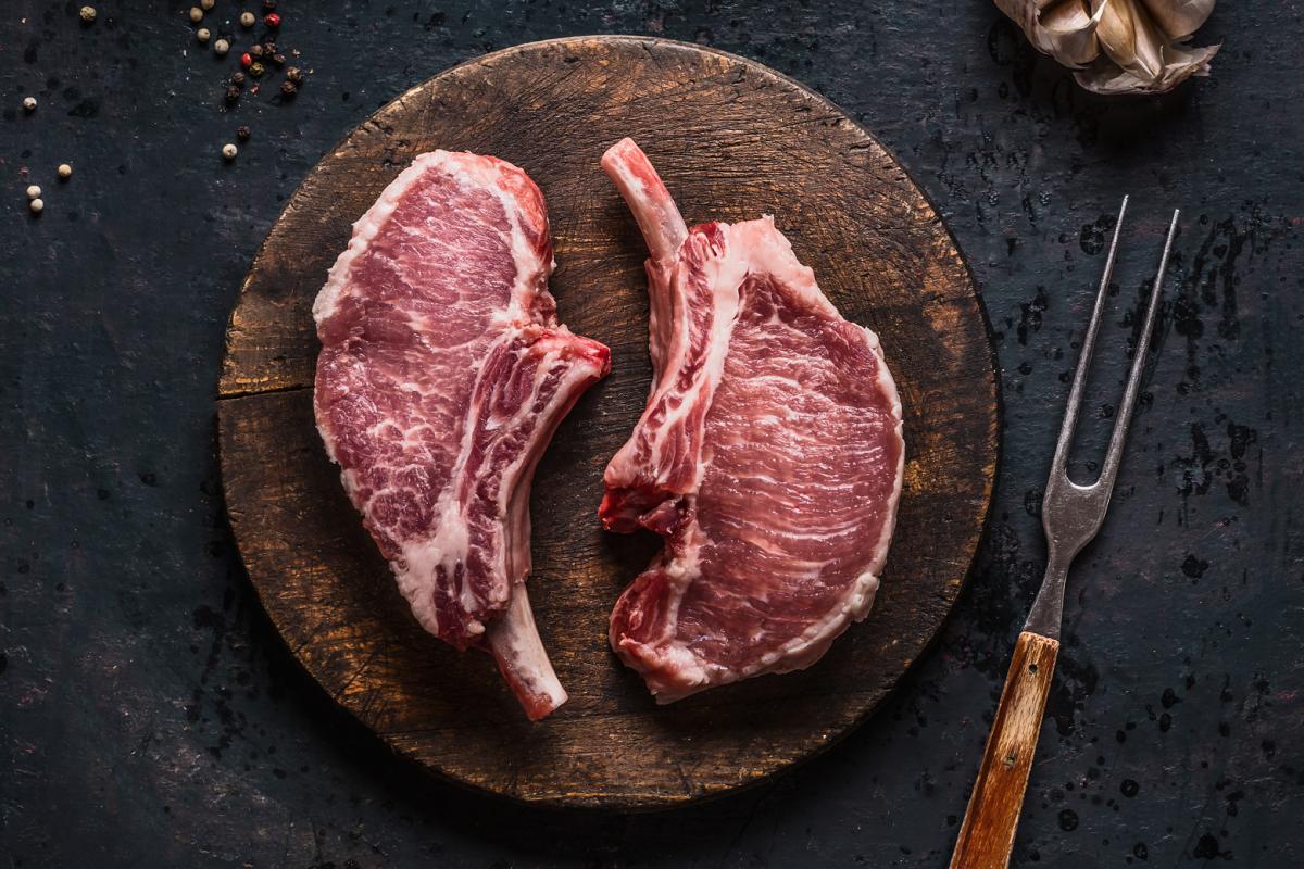 Two steaks on a plate