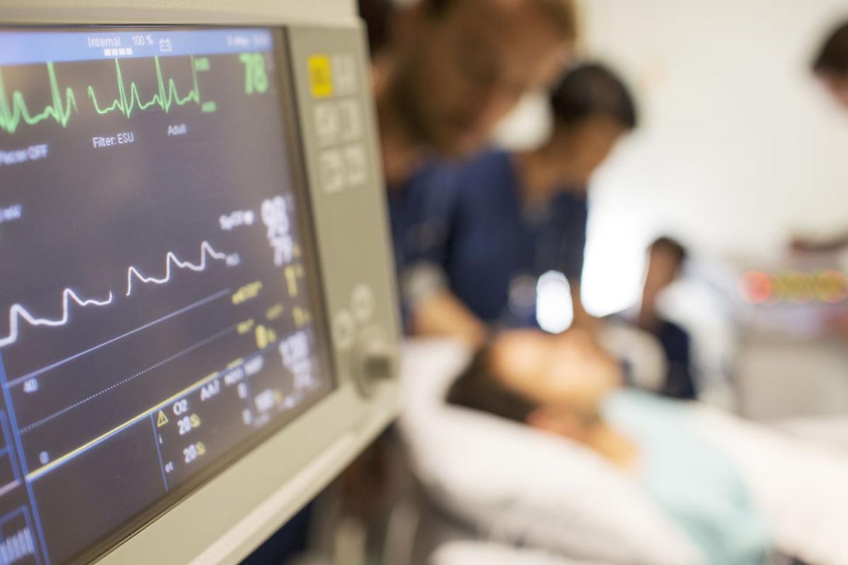 Patient monitor in a clinical setting