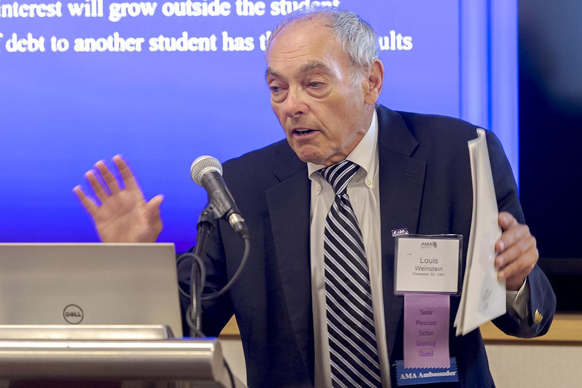 AMA member Louis Weinstein