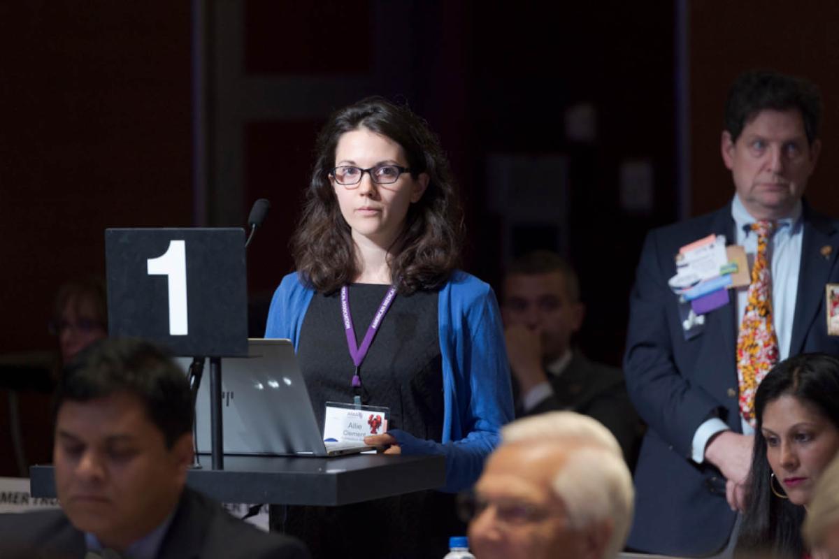 Delegates at the AMA Annual Meeting