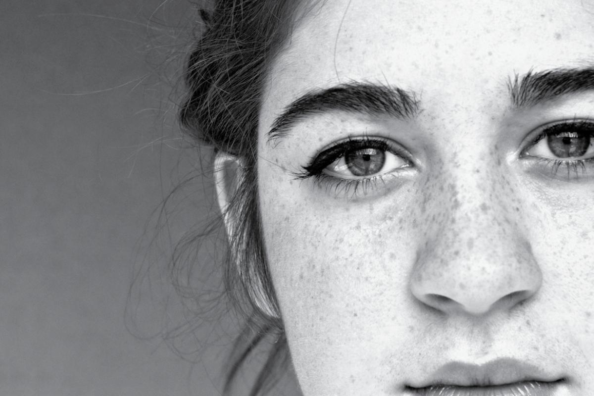 Close-up of a woman's face