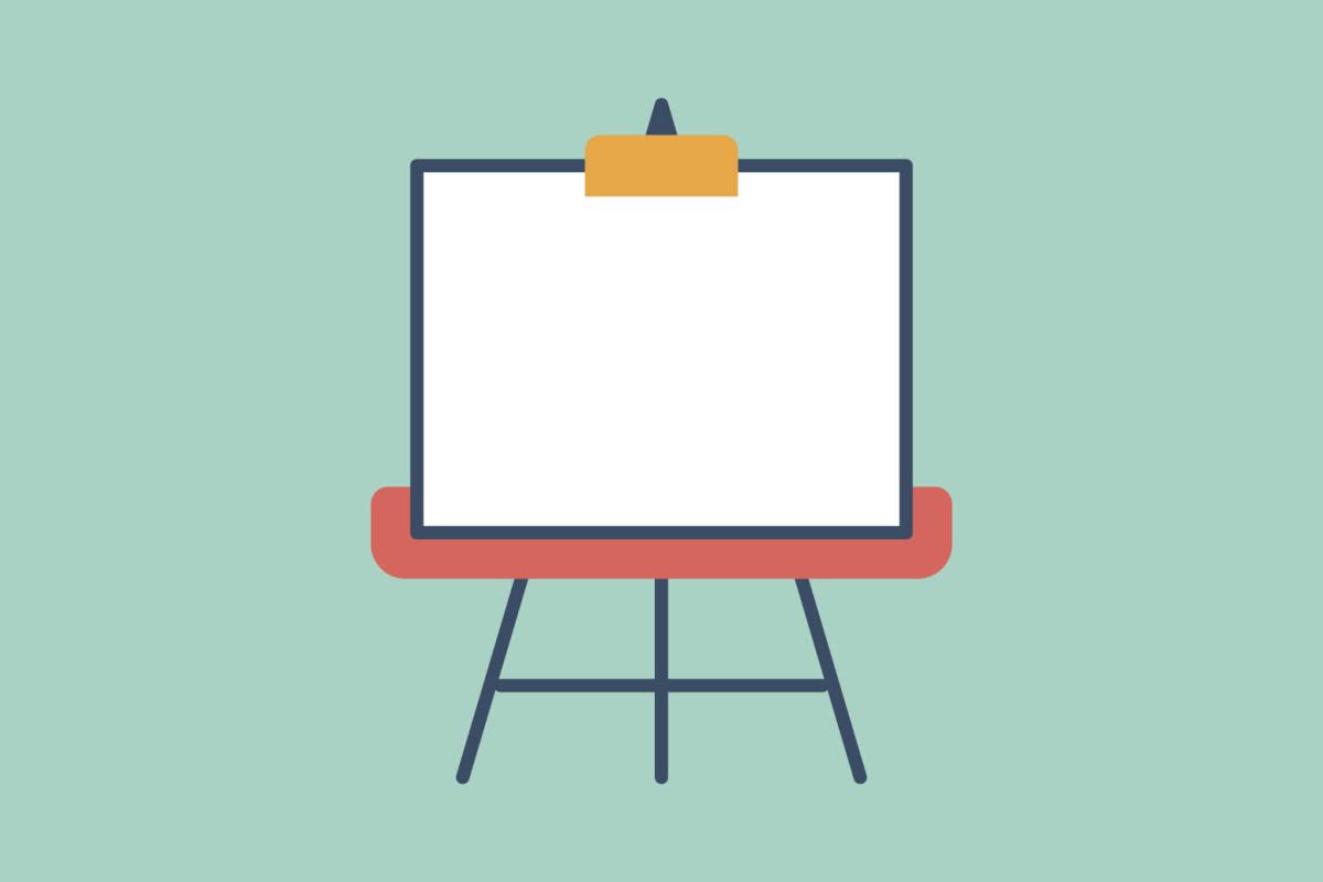 Graphic of a blank poster