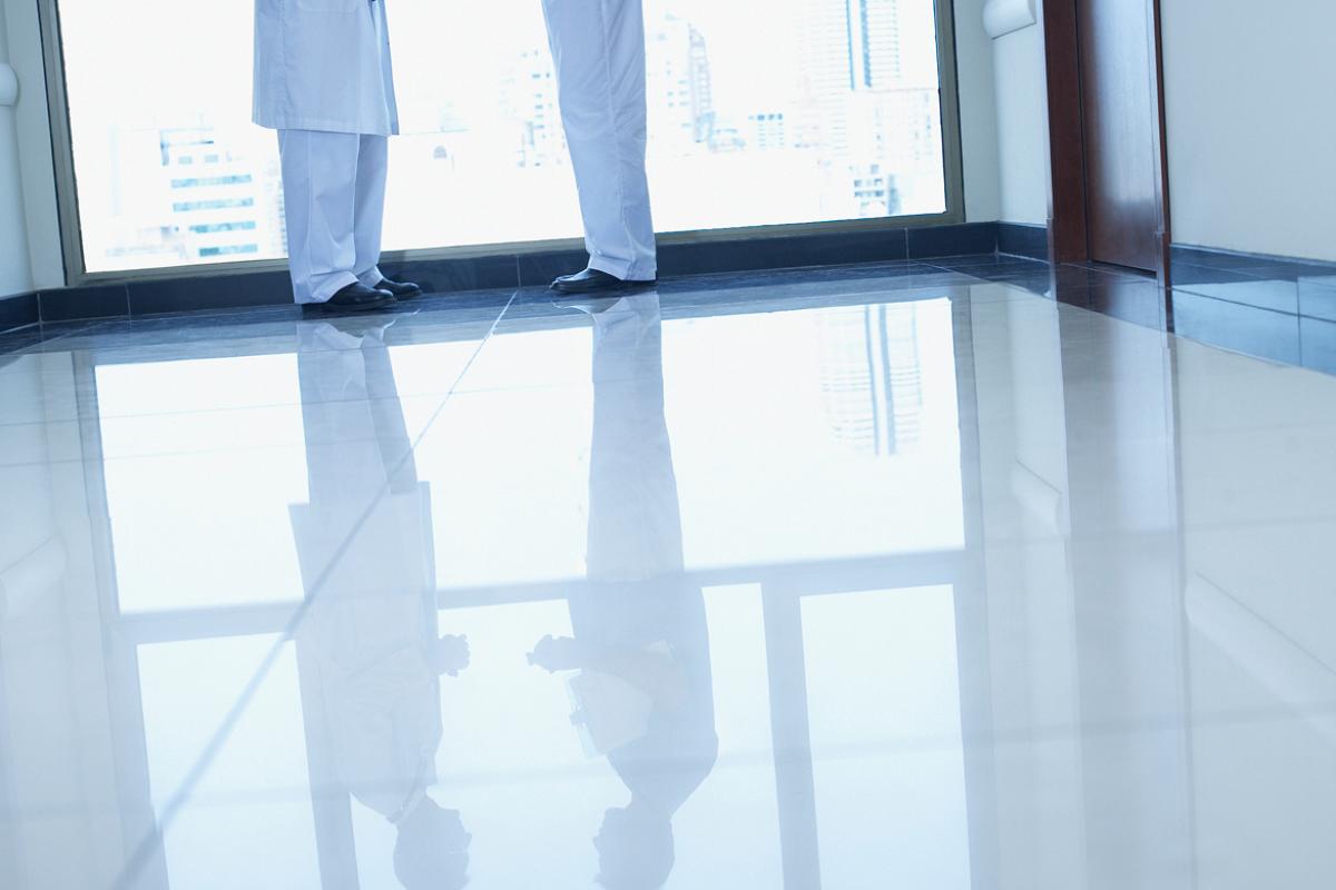 Two physicians' feet