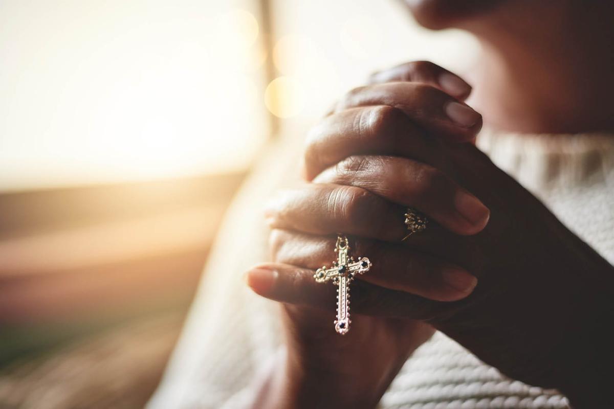 Hands in prayer
