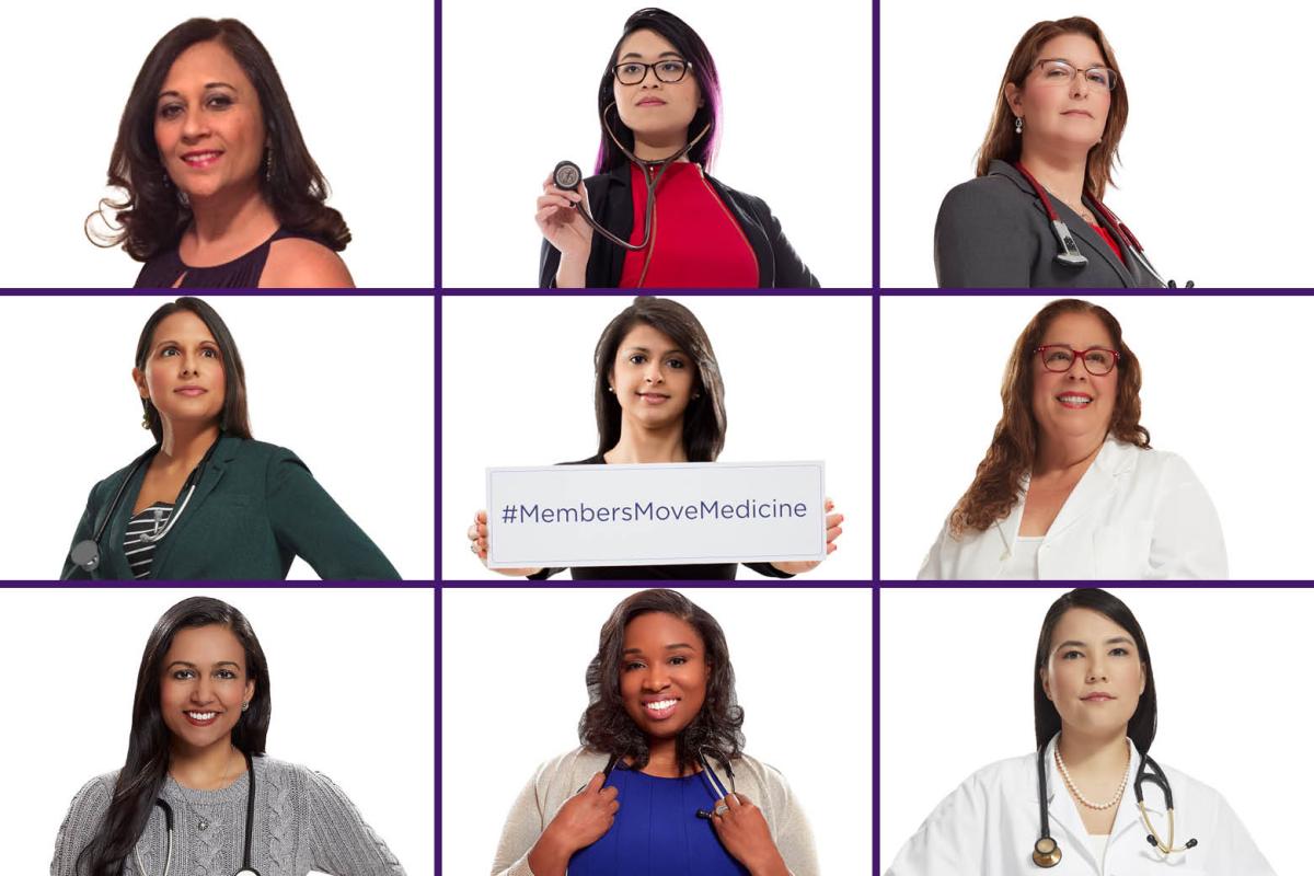 Collage of women physicians