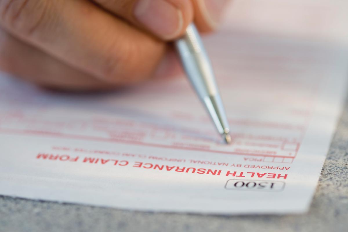Health insurance claim form