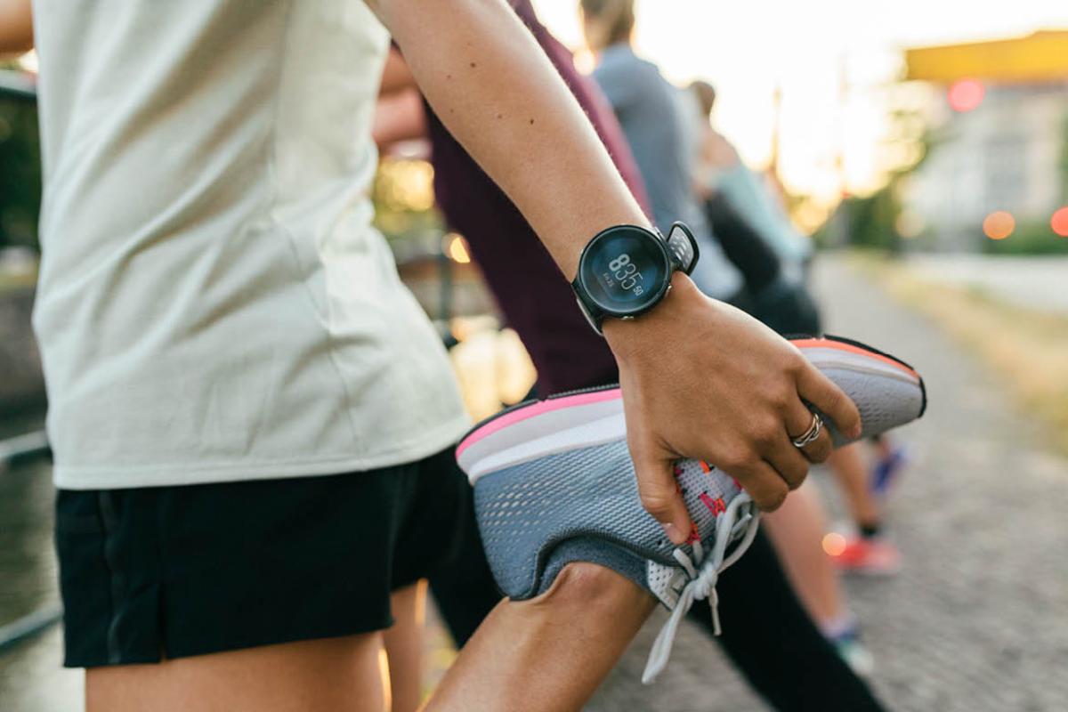Man stretching for a run
