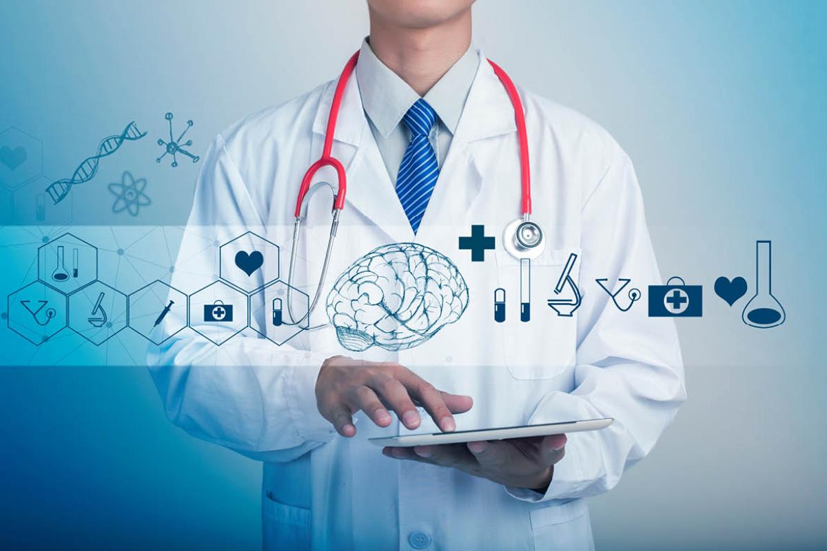 Physician and tablet
