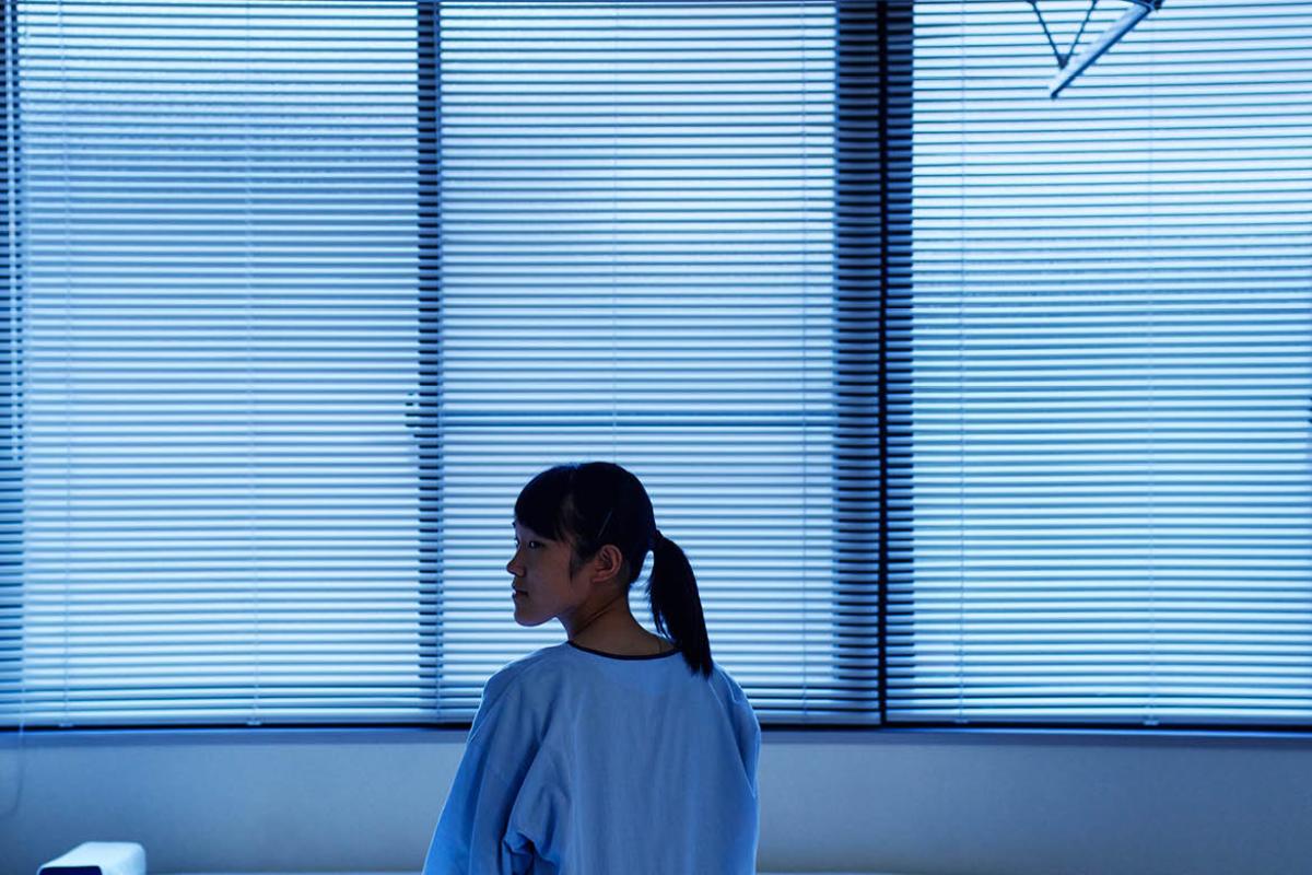 Young patient in physician's office