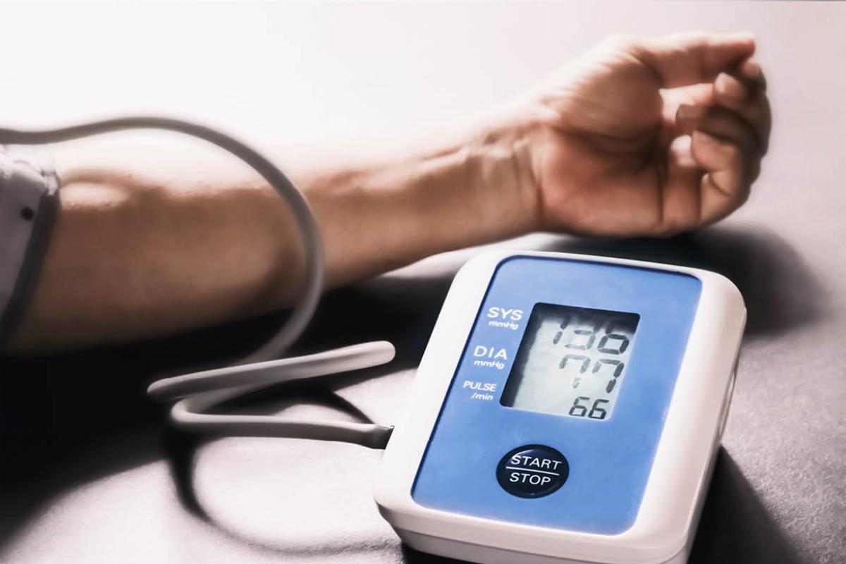 Person using a BP machine