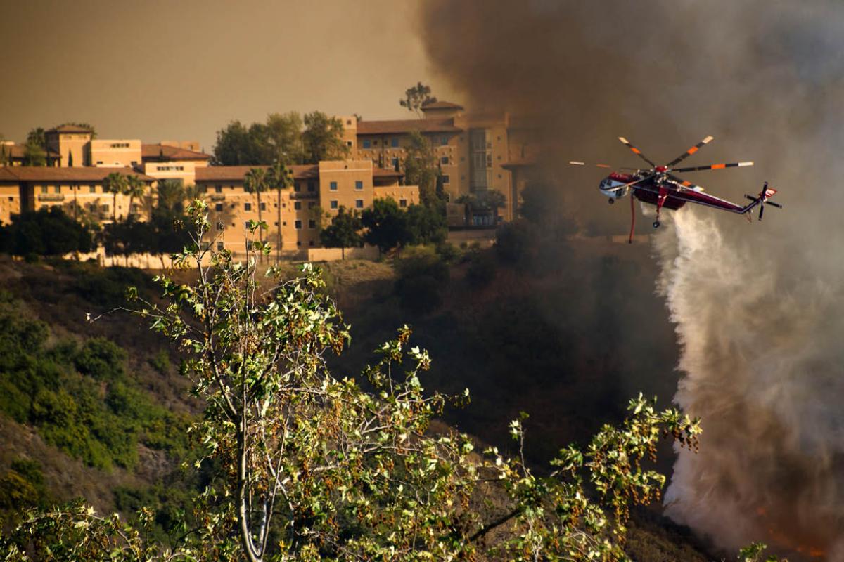 Fire helicopter