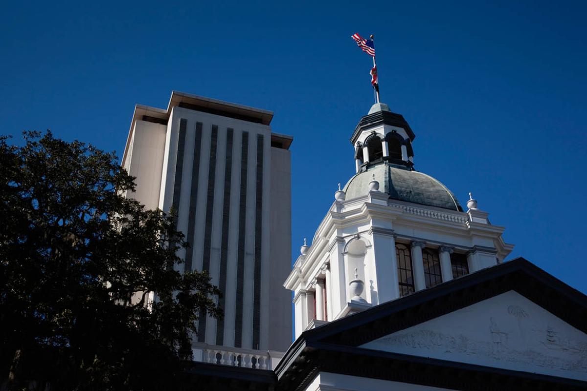 Florida old and new State Capitol buildings
