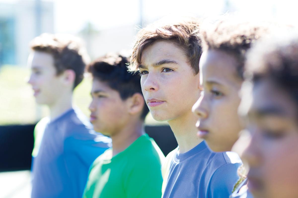 Group of male pre-teens