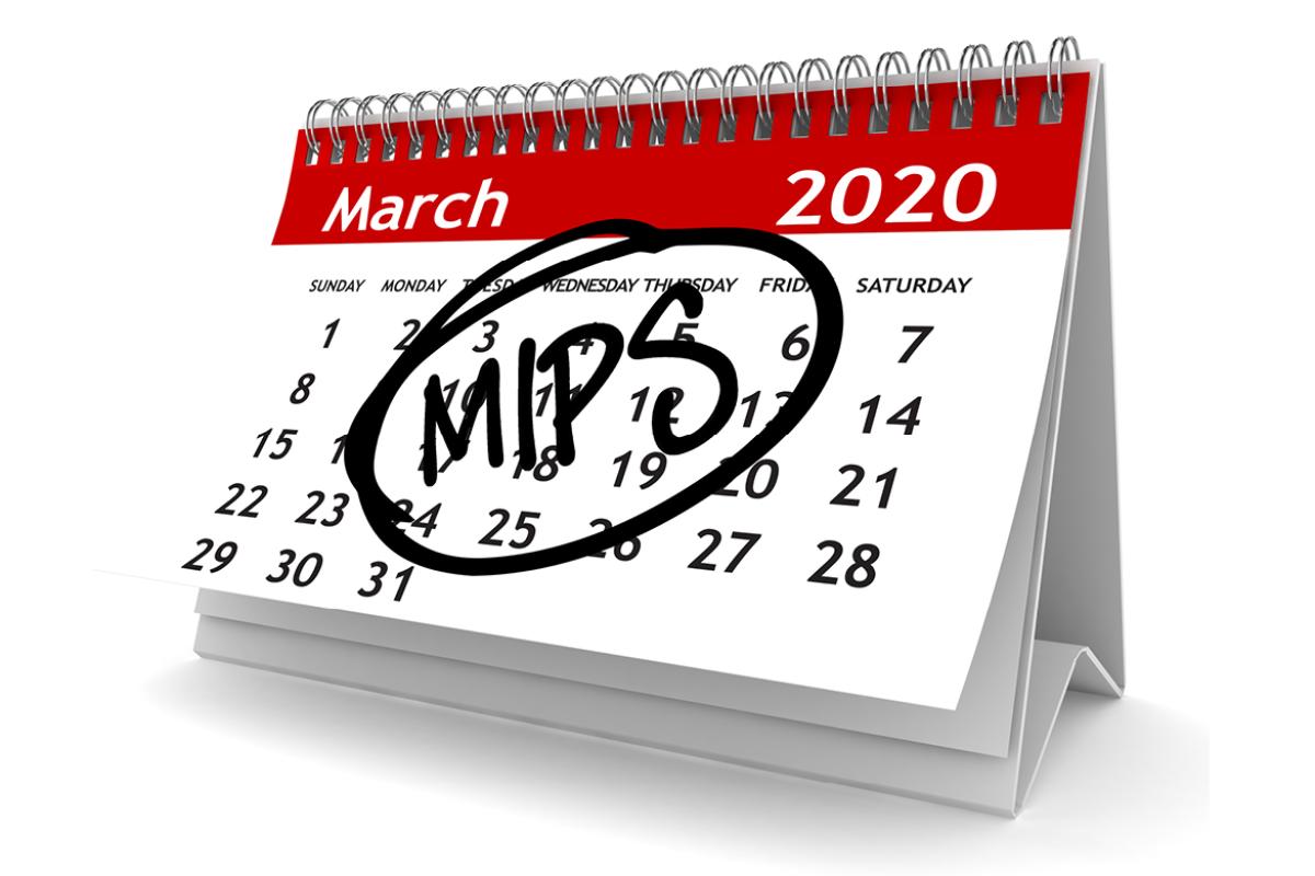 March calendar with the word MIPS circled