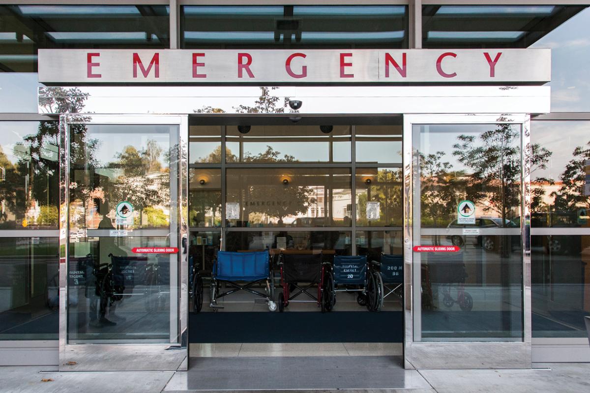 Emergency room entrance