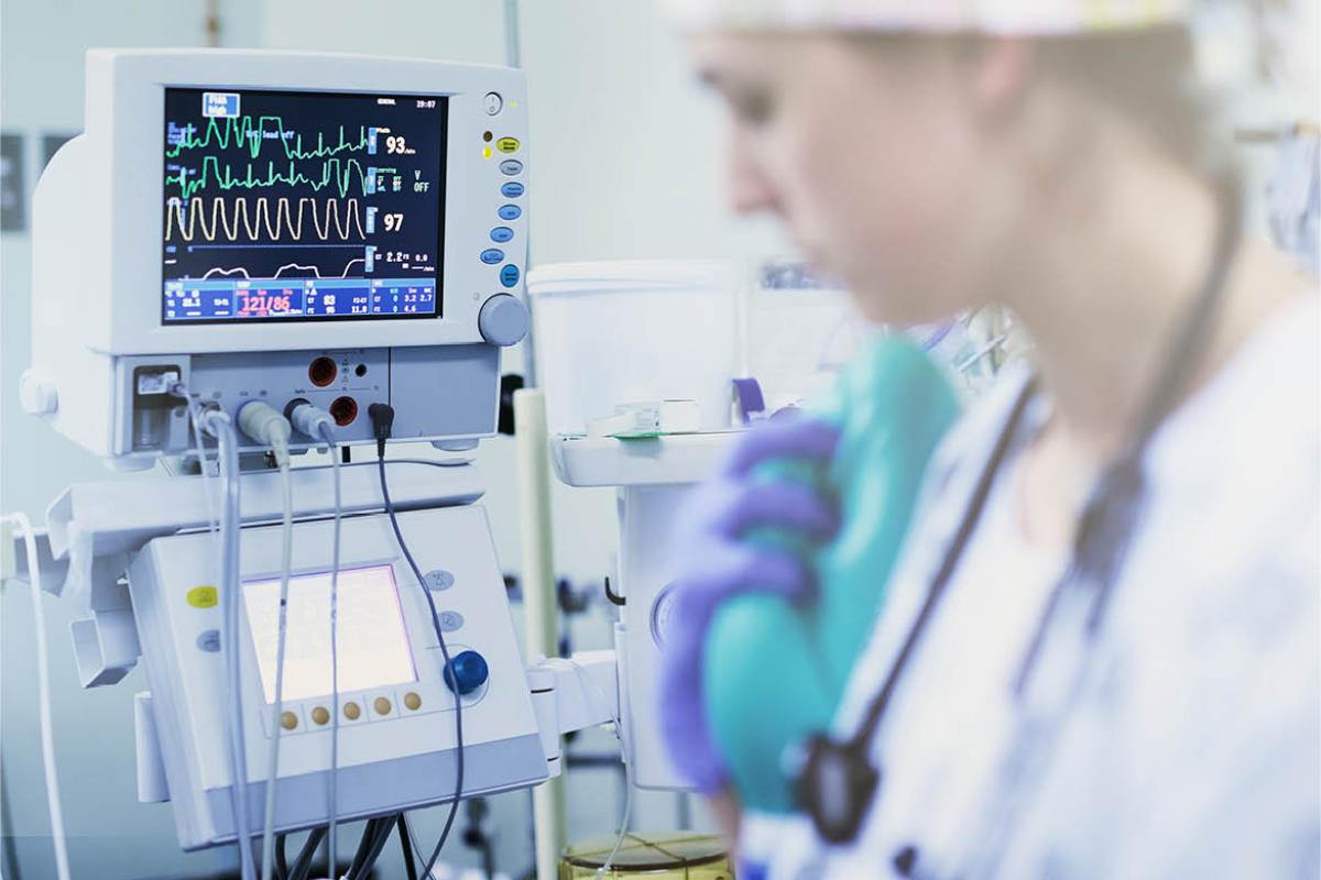 Hospital room monitoring equipment