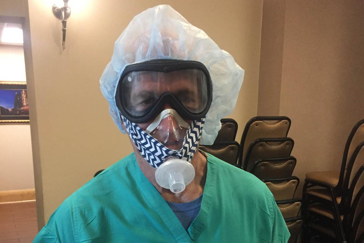 Health care worker in PPE