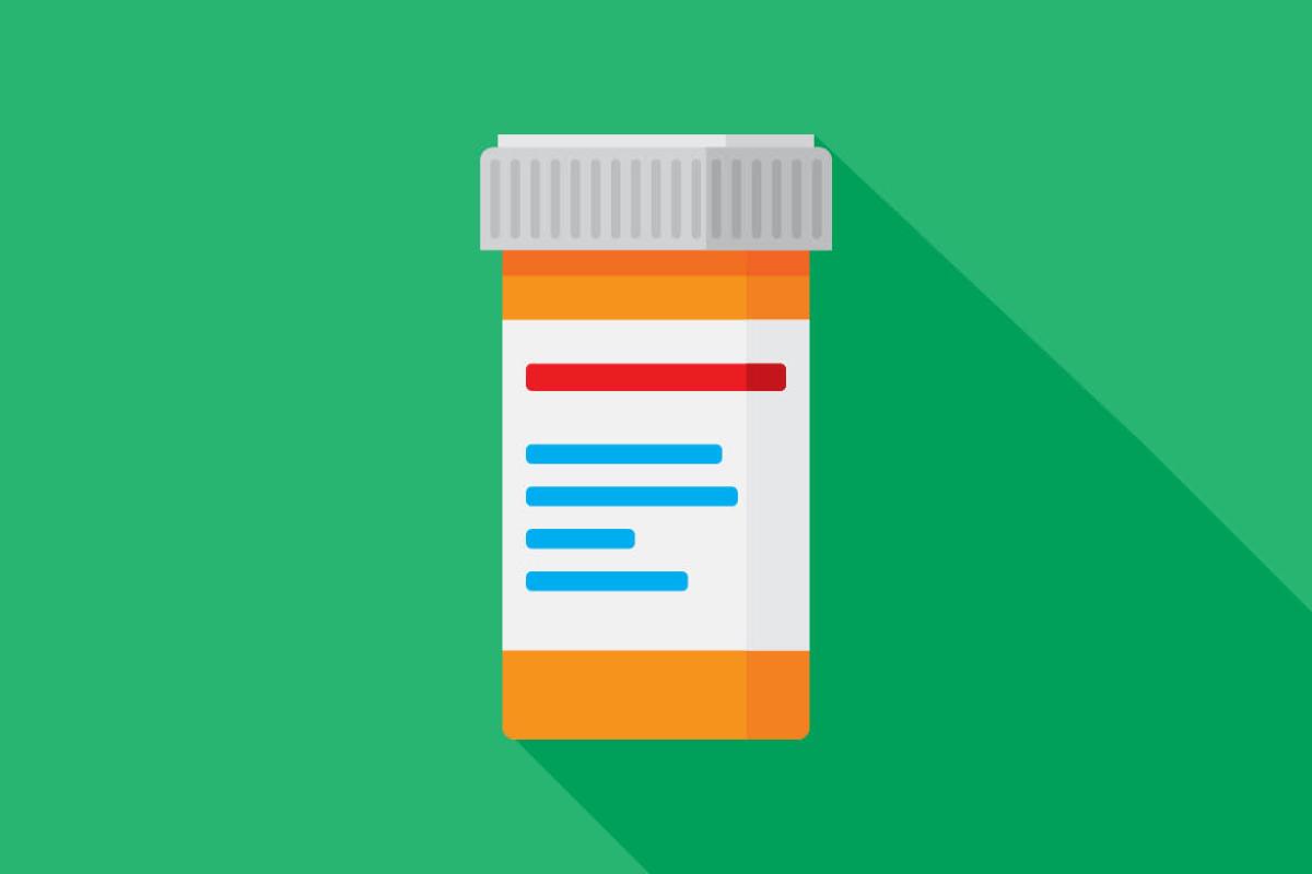 Graphic of a prescription bottle