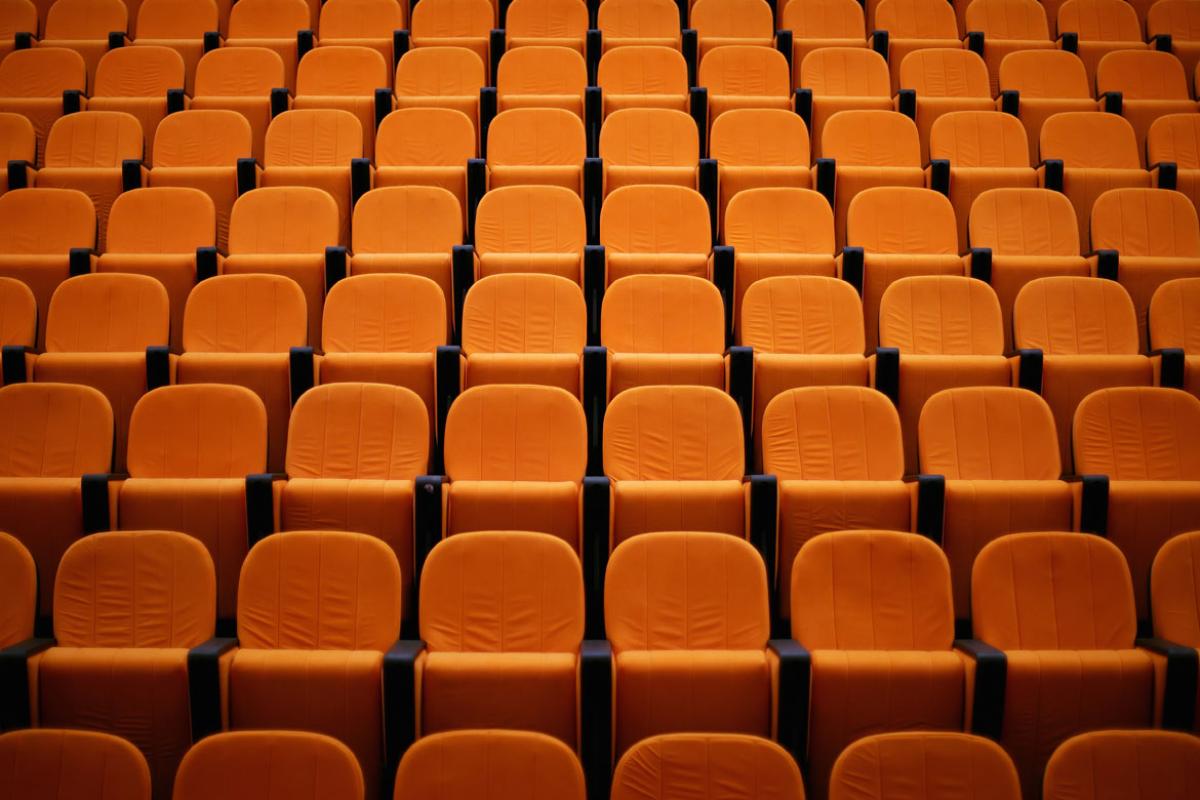 Empty seats in an auditorium