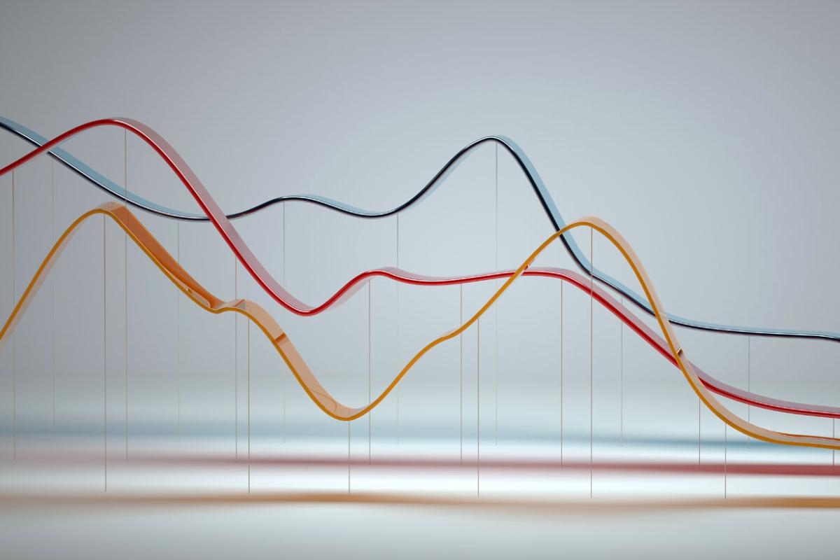 3D rendering of a wave