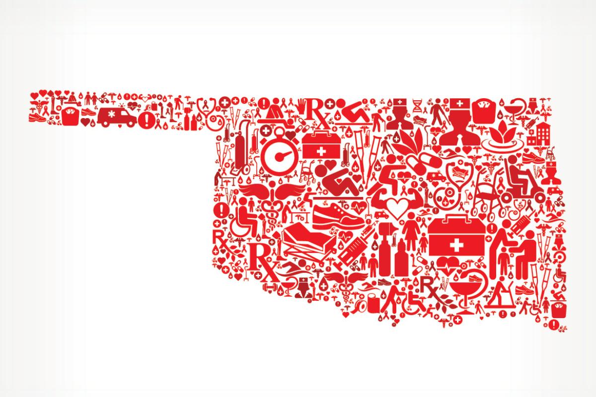 Graphic of the state of Oklahoma