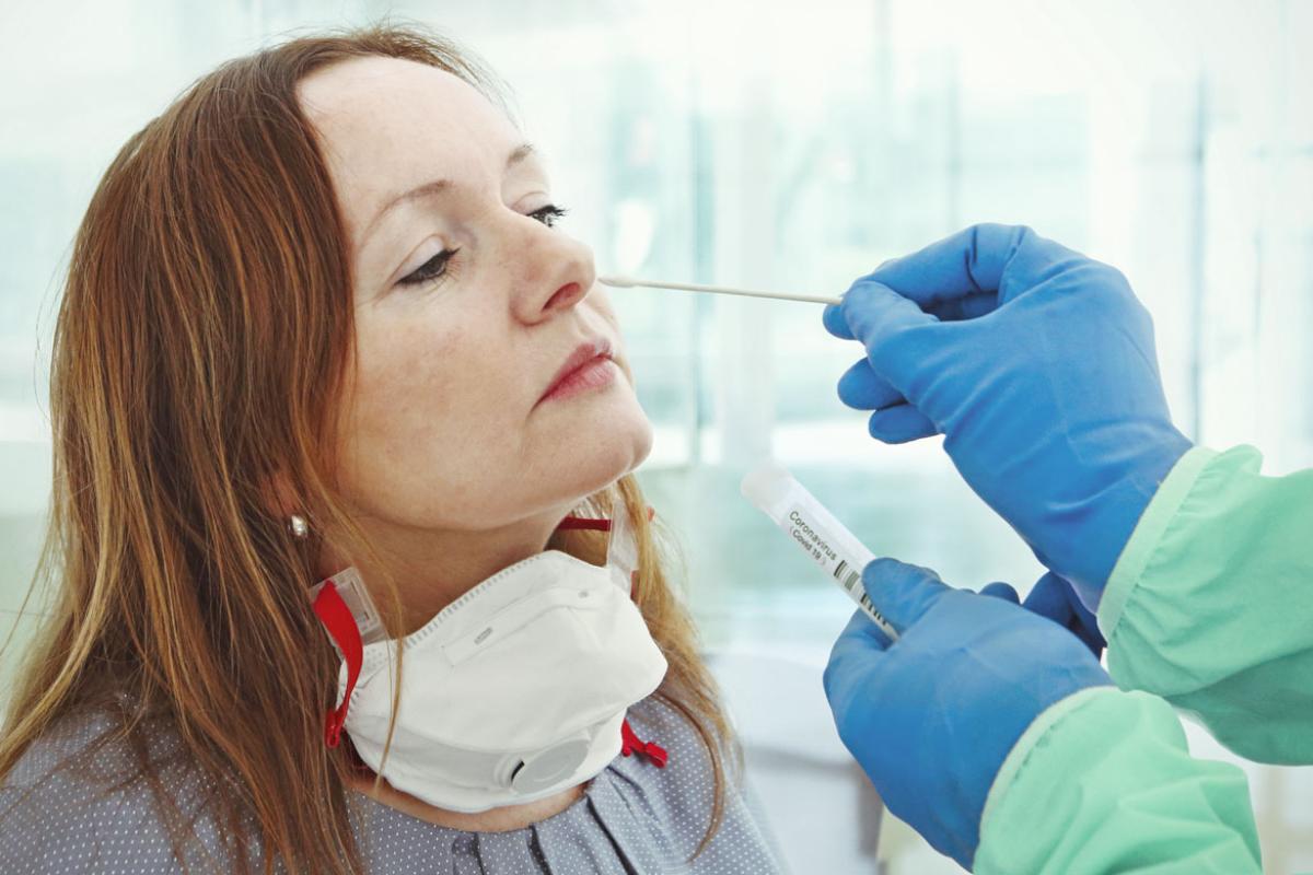 Nasal swab testing