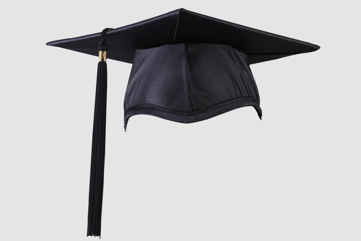 Graduation cap with tassel