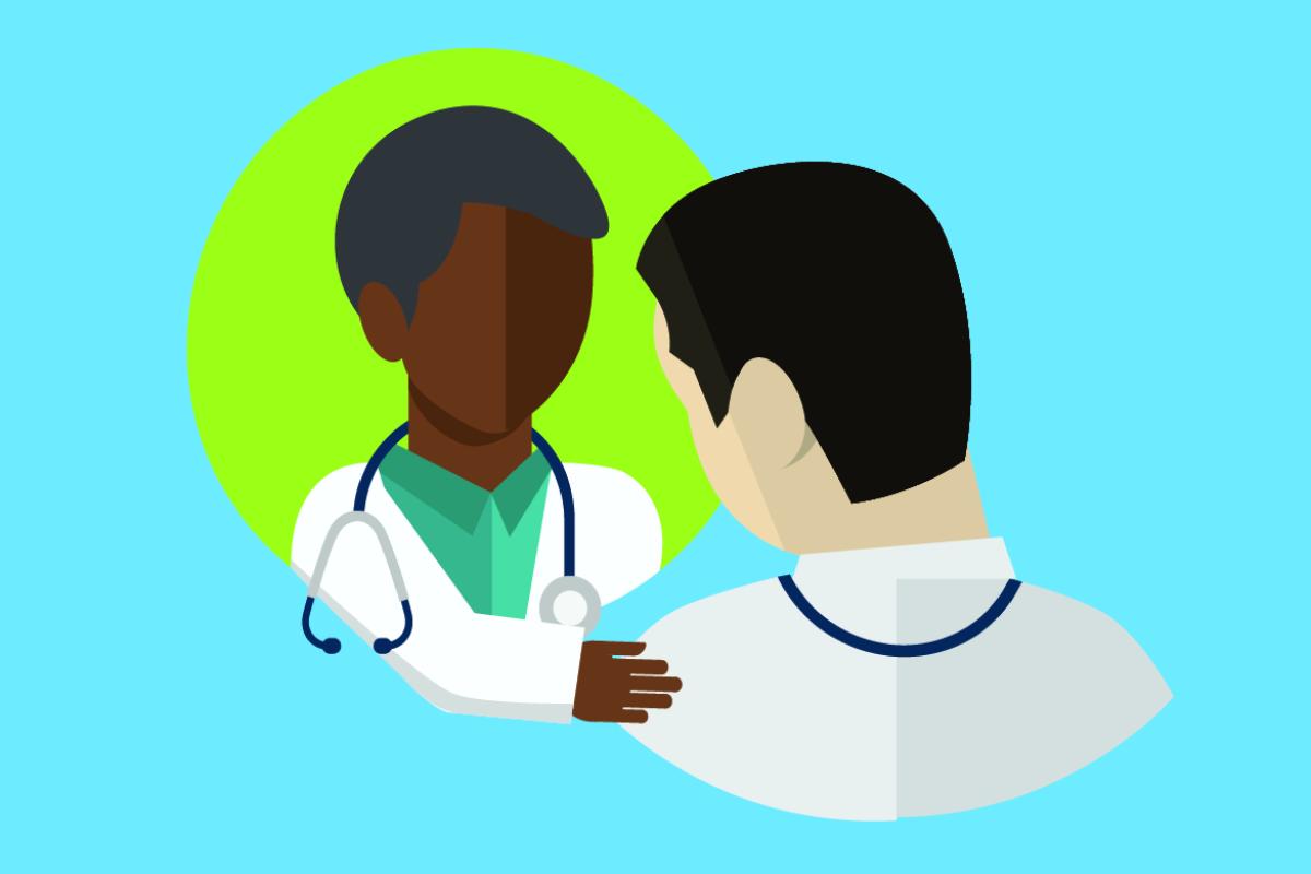 Graphic of physician peers