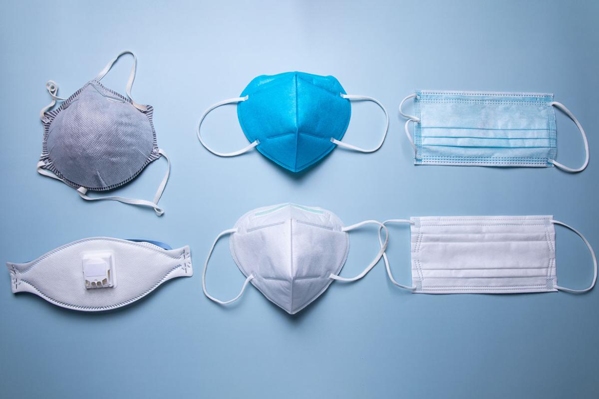 Different types of face masks