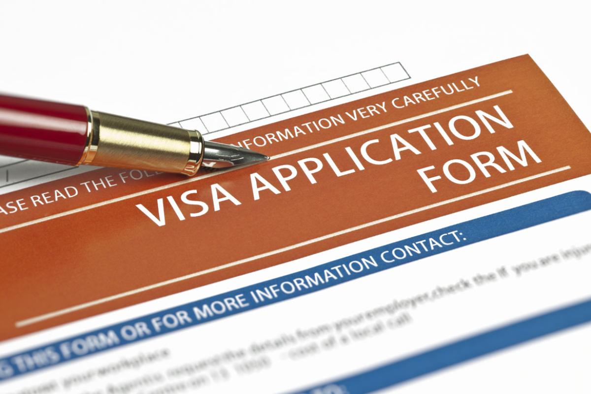 Visa application form