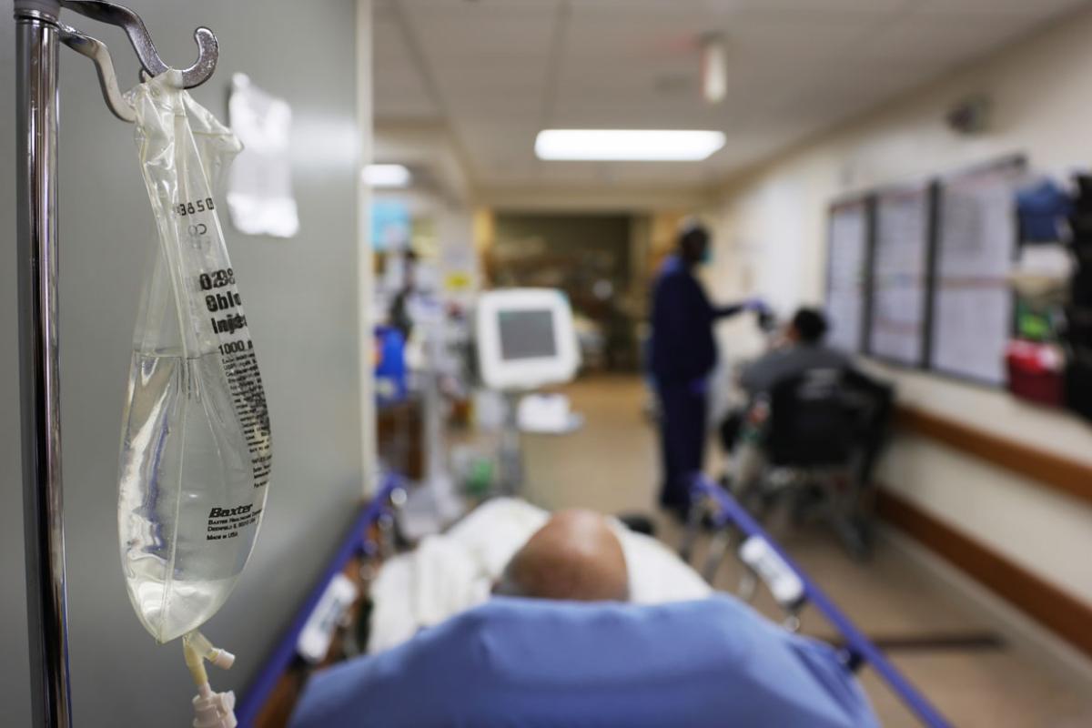 Patient in hospital
