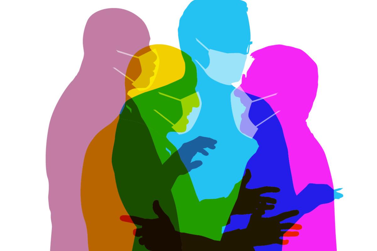 Overlapping silhouettes 