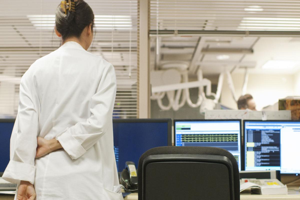 Physician in a hospital